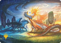 Celestial Reunion Art Card (19/54) (Gold-Stamped Planeswalker Symbol)