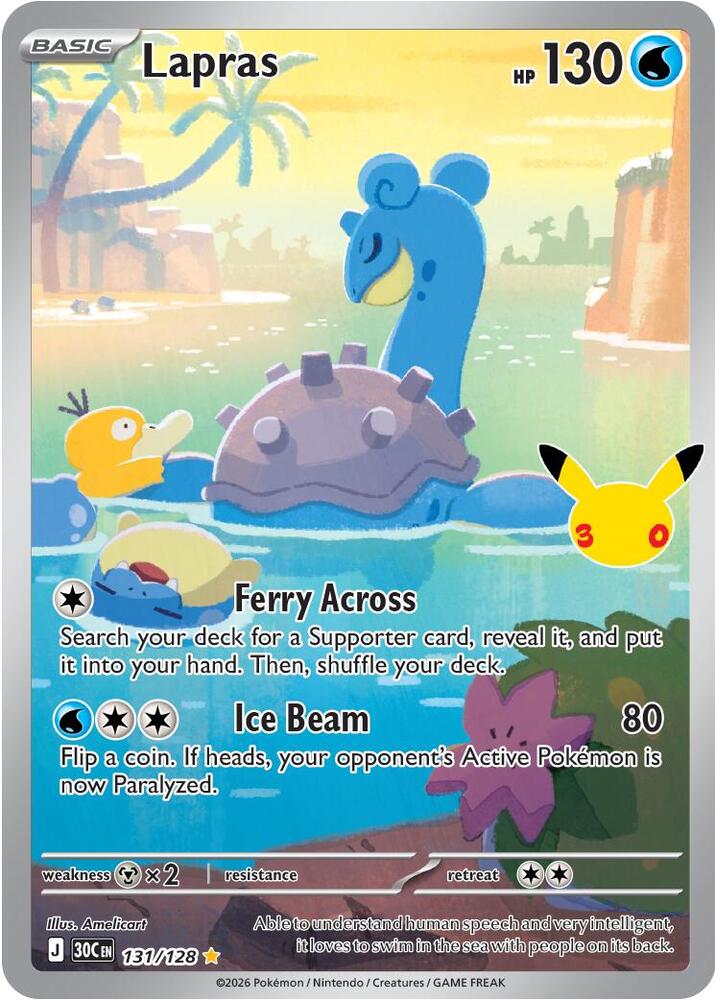 Lapras - 131/128 [ME: 30th Celebration]