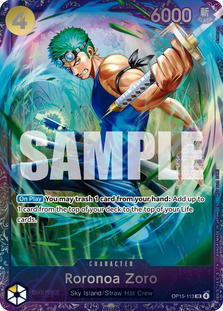 Roronoa Zoro (Treasure Cup August 2026) - OP15-113 [One Piece Promotion Cards]
