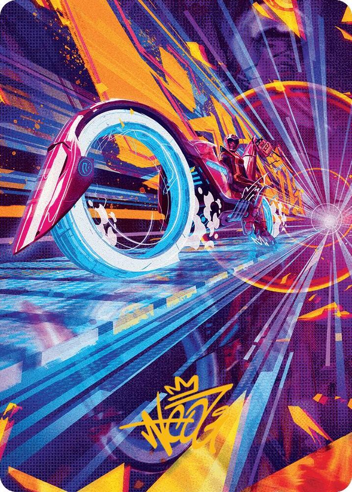 Spotcycle Scouter Art Card (Gold-Stamped Signature)