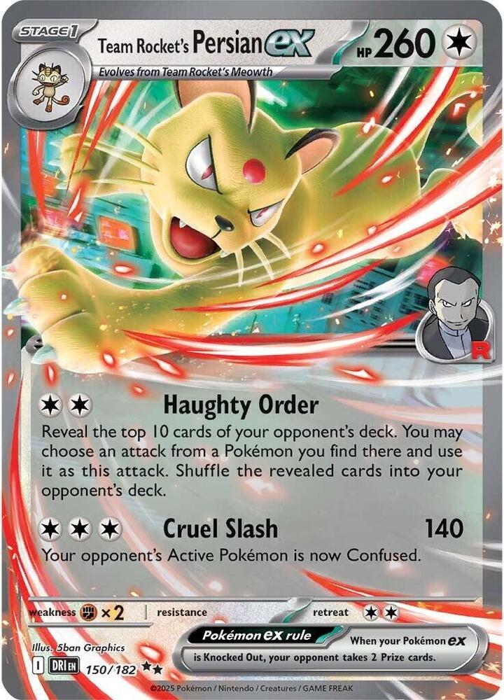 Team Rocket's Persian ex - 150/182