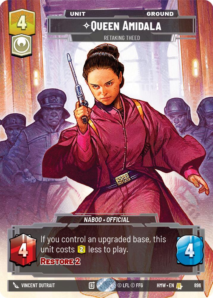 Queen Amidala - Retaking Theed (Prestige Foil) [Homeworlds]