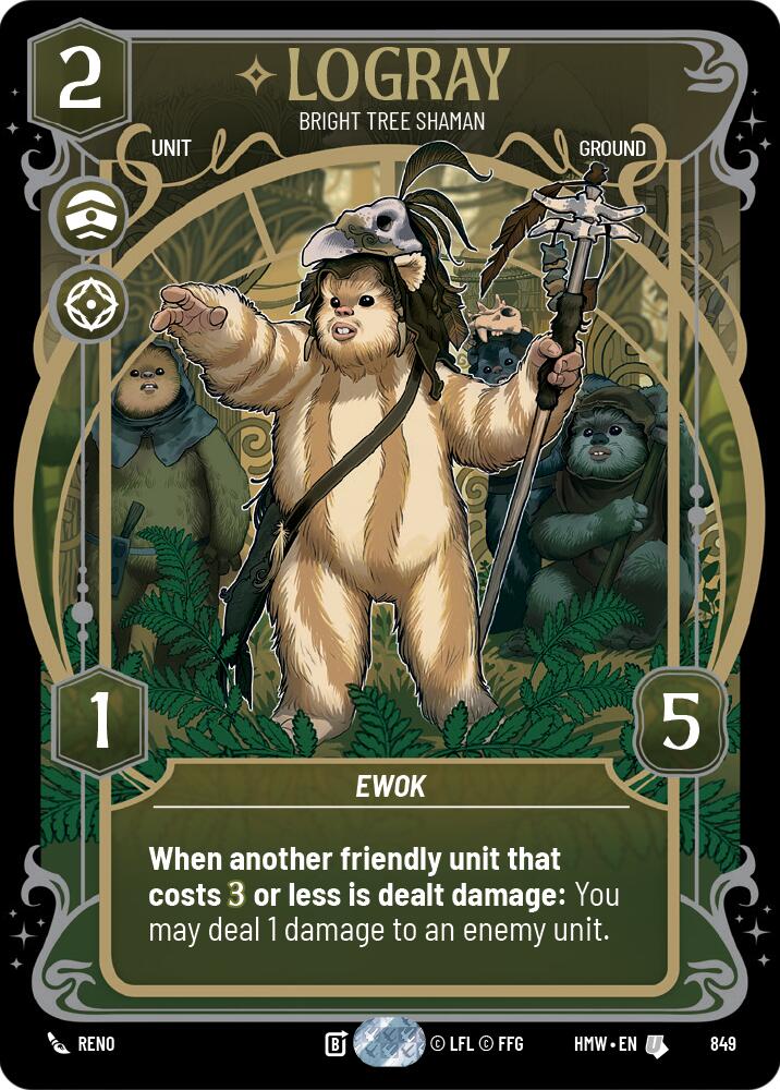 Logray - Bright Tree Shaman (Prestige Foil) [Homeworlds]