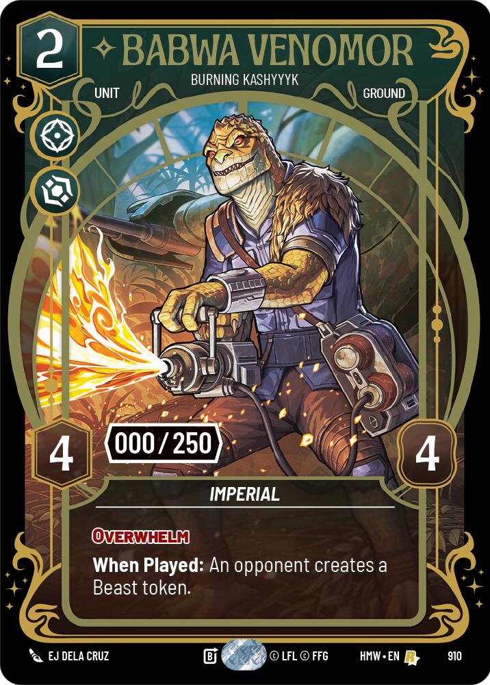 Babwa Venomor - Burning Kashyyyk (Serialized) [Homeworlds]