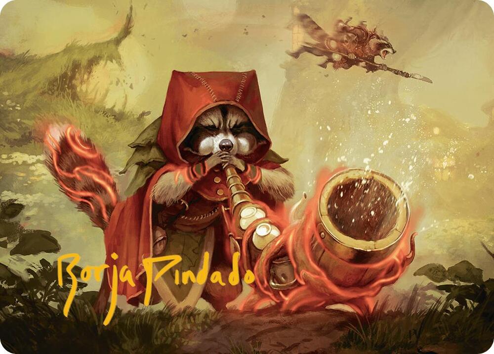 Raccoon Rallier Art Card (Gold-Stamped Signature)