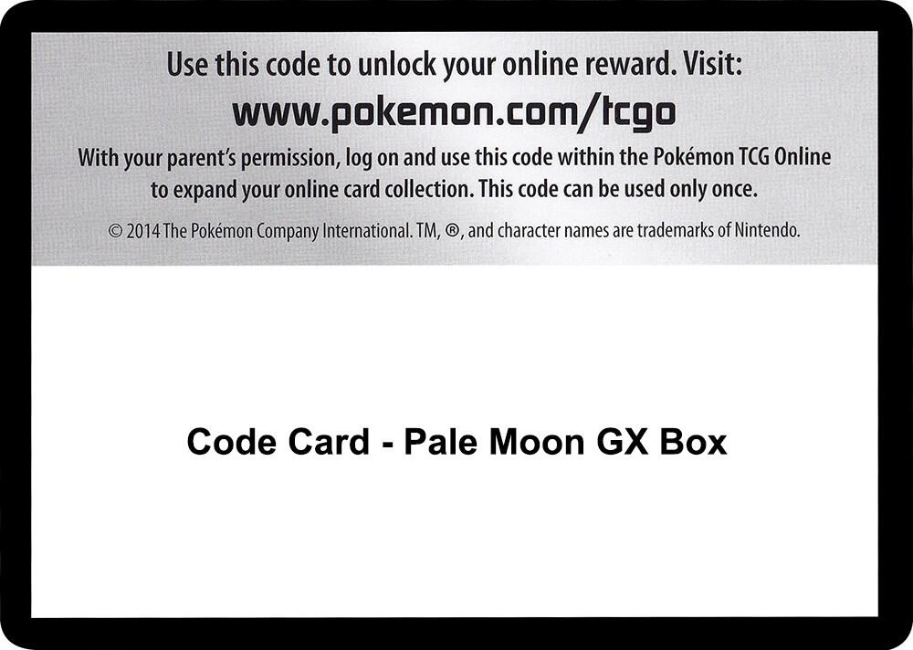 Code Card - Pale Moon GX Box