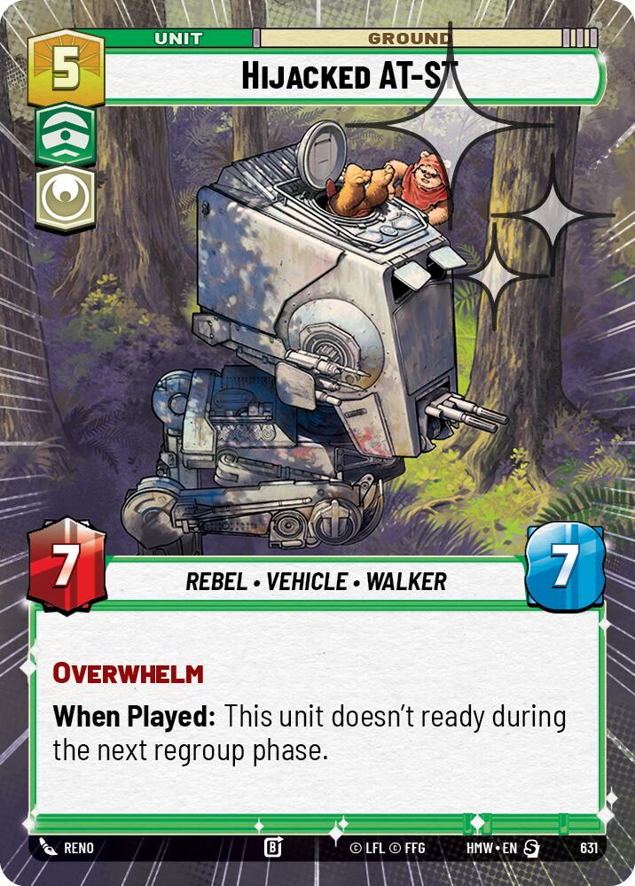 Hijacked AT-ST (Hyperspace Foil) [Homeworlds]