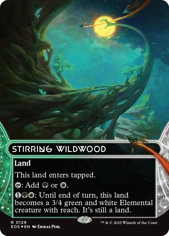 Stirring Wildwood (0129) (Borderless) (Galaxy Foil)