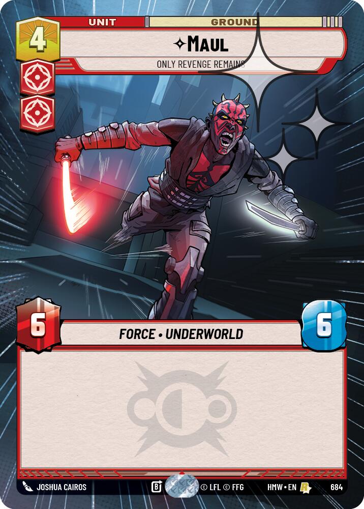 Maul - Only Revenge Remains (Hyperspace Foil) [Homeworlds]