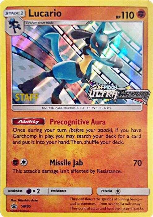 Lucario - SM95 (Prerelease) [Staff]
