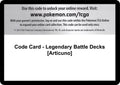 Code Card - Legendary Battle Decks [Articuno]