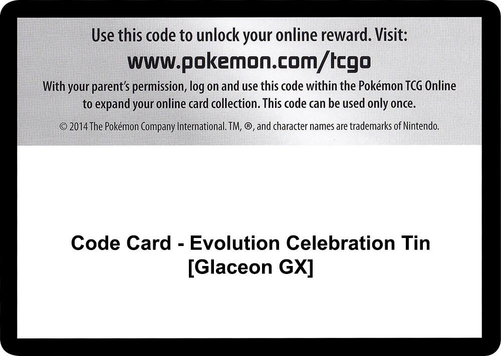 Code Card - Evolution Celebration Tin [Glaceon GX]