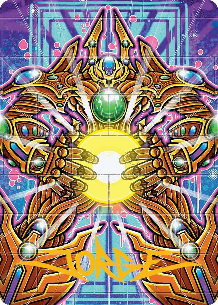 Brightglass Gearhulk Art Card (Gold-Stamped Signature)