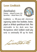1996 Leon Lindback Biography Card