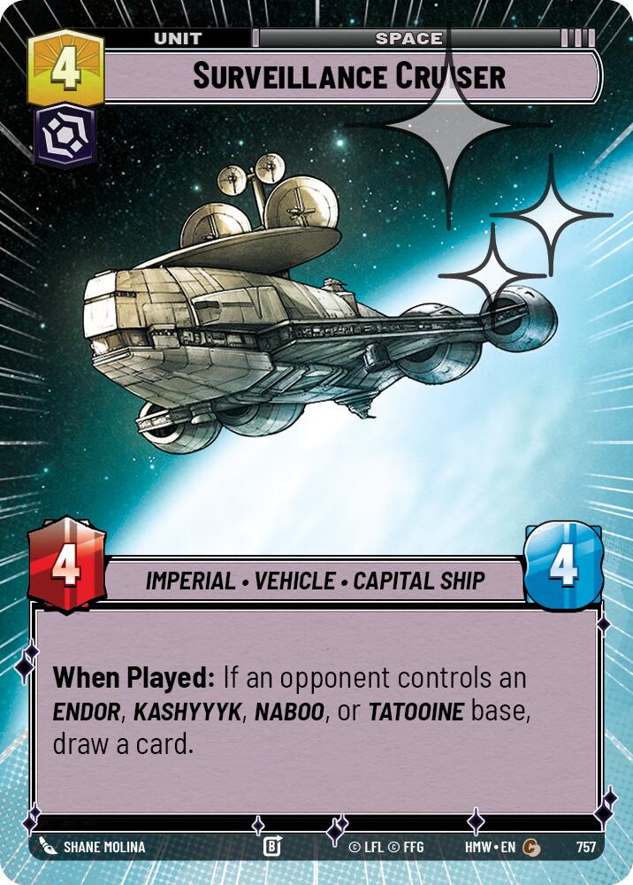 Surveillance Cruiser (Hyperspace Foil) [Homeworlds]
