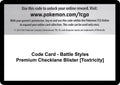 Code Card - Battle Styles Premium Checklane Blister [Toxtricity]