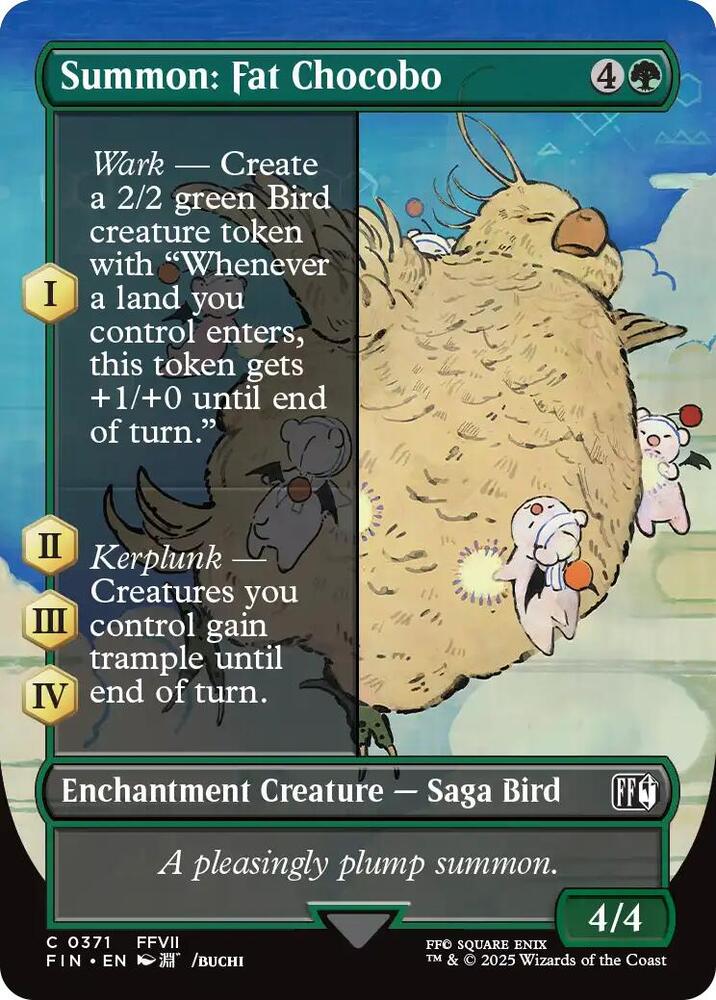 Summon: Fat Chocobo (Borderless)