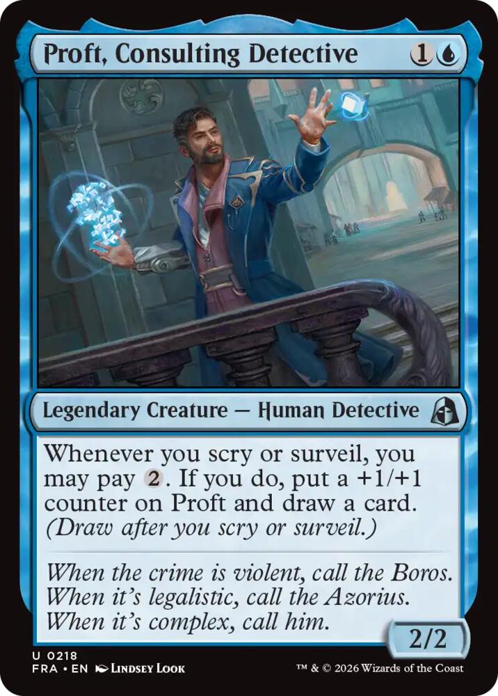 Proft, Consulting Detective