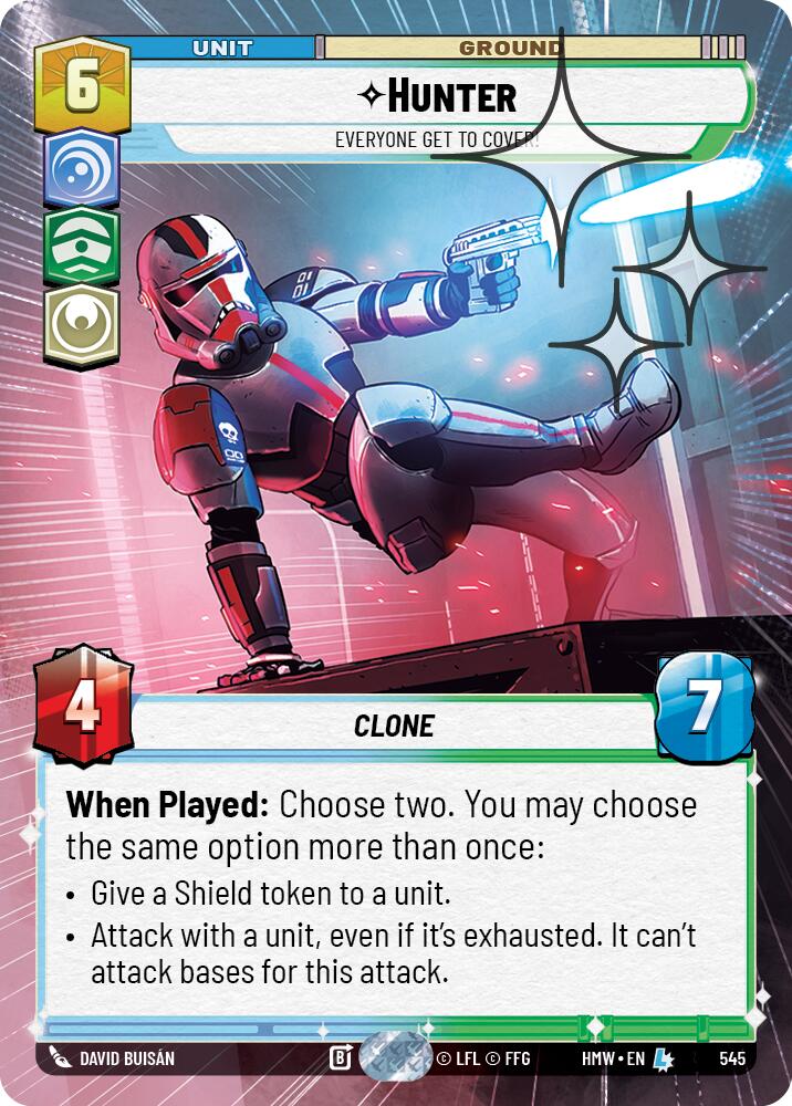Hunter - Everyone Get to Cover! (Hyperspace Foil) [Homeworlds]