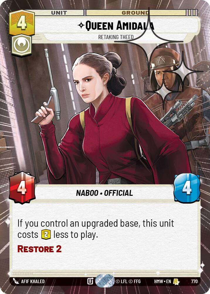 Queen Amidala - Retaking Theed (Hyperspace Foil) [Homeworlds]