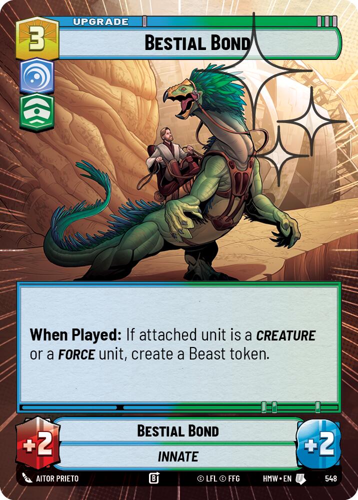 Bestial Bond (Hyperspace Foil) [Homeworlds]