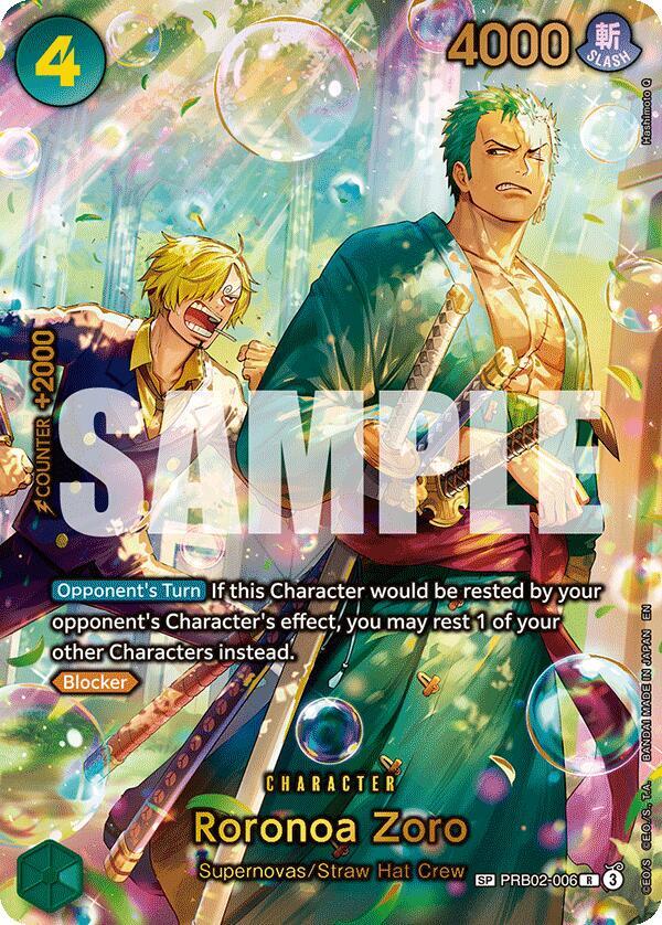 Roronoa Zoro - PRB02-006 (SP) (Alternate Art)