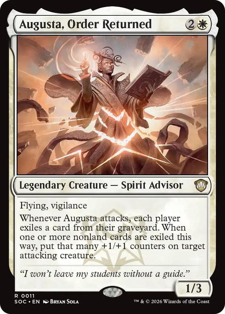 Augusta, Order Returned
