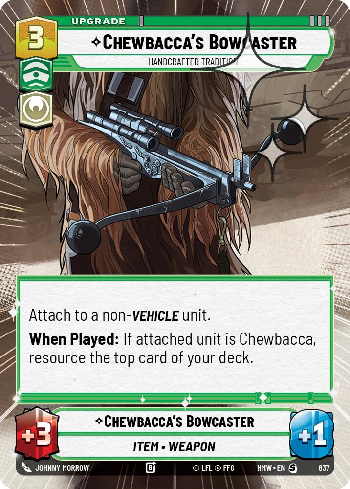 Chewbacca's Bowcaster - Handcrafted Tradition (Hyperspace Foil) [Homeworlds]