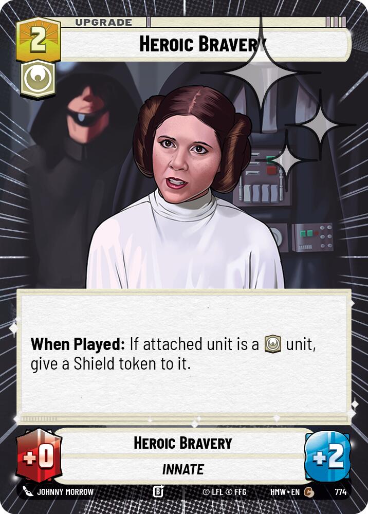 Heroic Bravery (Hyperspace Foil) [Homeworlds]