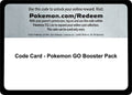 Code Card - Pokemon Go Booster Pack