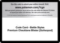 Code Card - Battle Styles Premium Checklane Blister [Golisopod]
