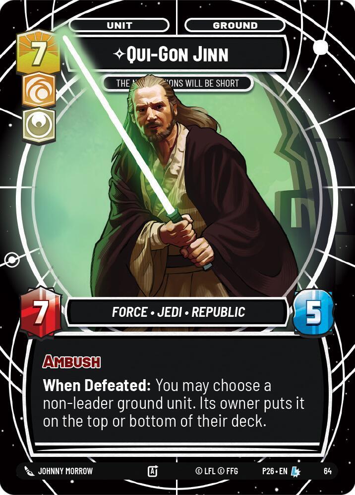 Qui-Gon Jinn - The Negotiations Will Be Short