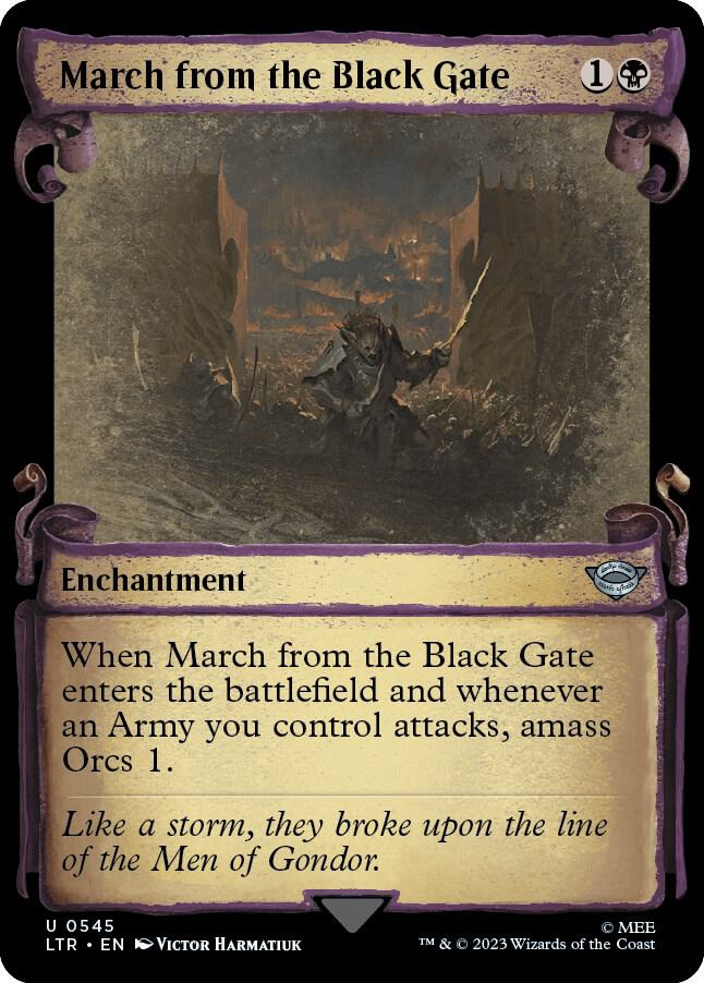 March from the Black Gate (Showcase Scrolls)