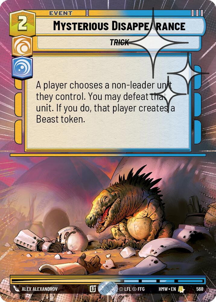 Mysterious Disappearance (Hyperspace Foil) [Homeworlds]