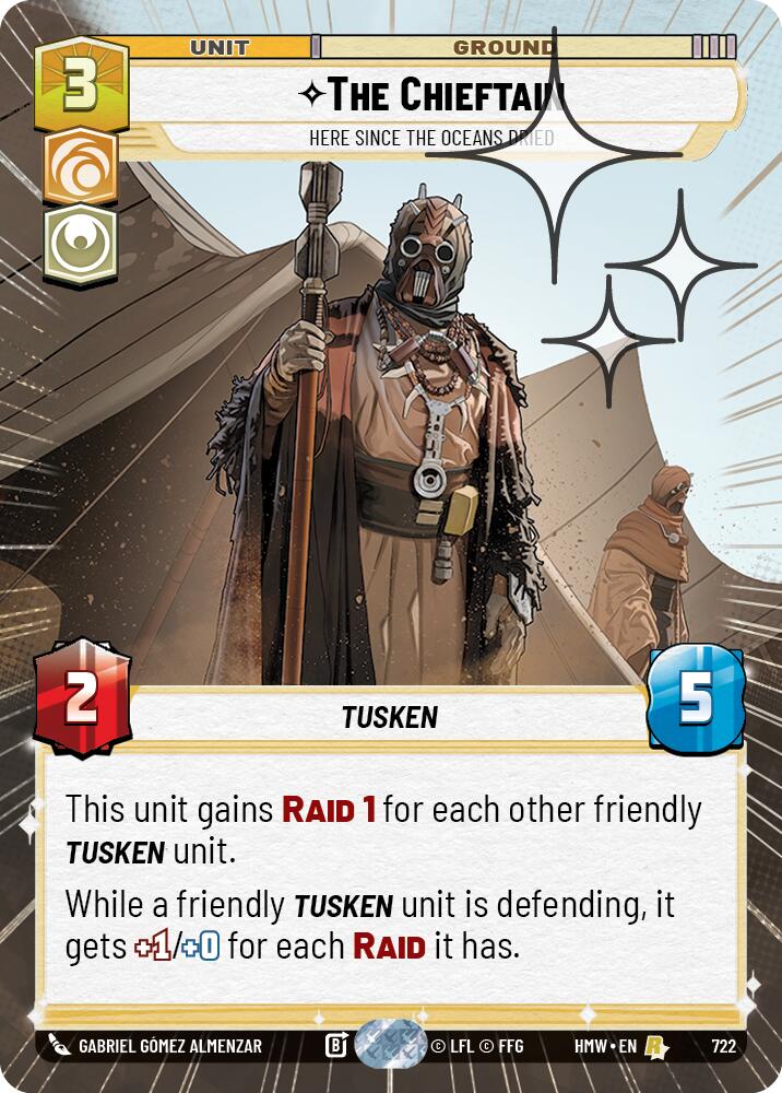 The Chieftain - Here Since the Oceans Dried (Hyperspace Foil) [Homeworlds]