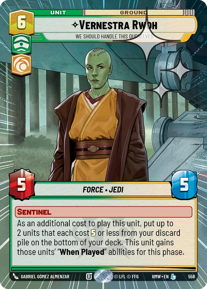 Vernestra Rwoh - We Should Handle This Ourselves (Hyperspace Foil) [Homeworlds]