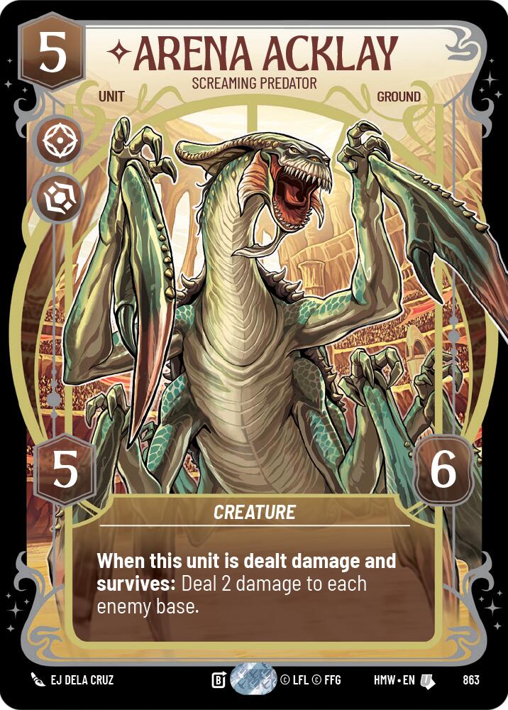 Arena Acklay - Screaming Predator (Prestige Foil) [Homeworlds]