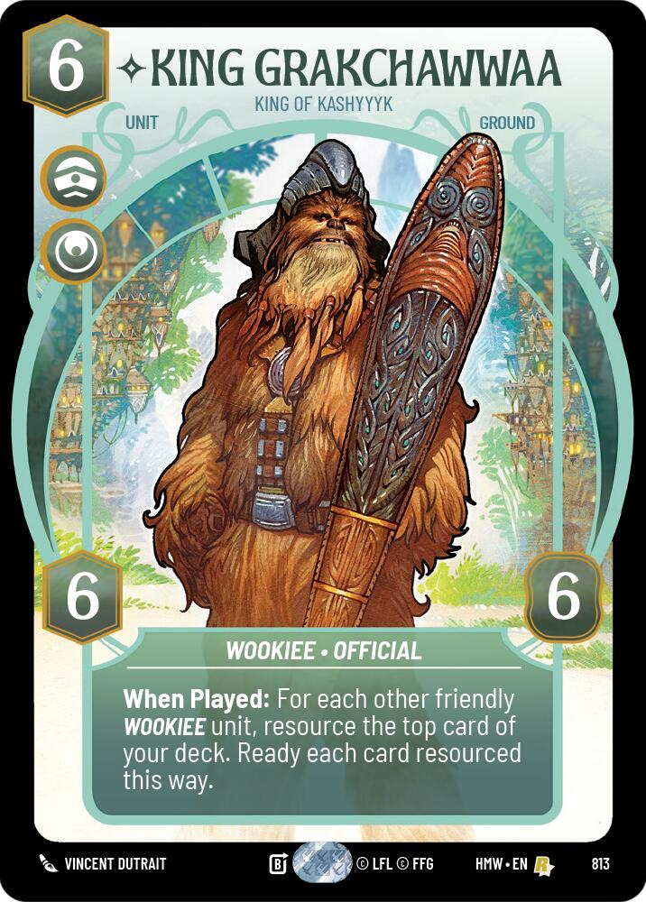 King Grakchawwaa - King of Kashyyyk (Prestige) [Homeworlds]