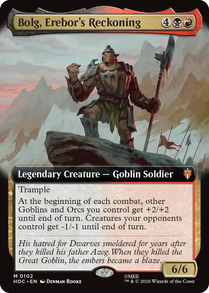 Bolg, Erebor's Reckoning (Extended Art)