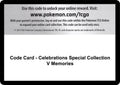 Code Card - Celebrations Special Collection - V Memories