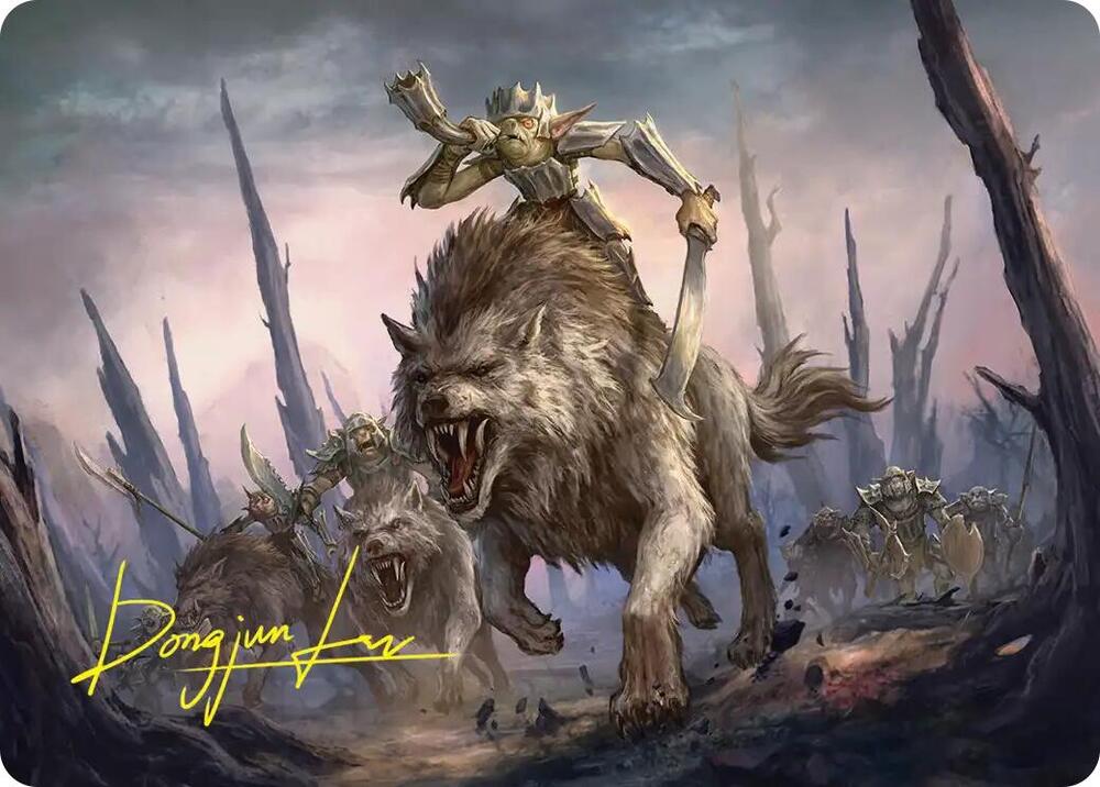 Signal the Onslaught Art Card (Gold-Stamped Signature)