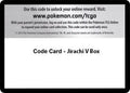 Code Card - Jirachi V Box