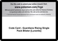Code Card - Guardians Rising Single Pack Blister [Lurantis]