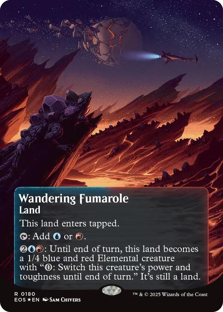 Wandering Fumarole (0180) (Borderless) (Galaxy Foil)