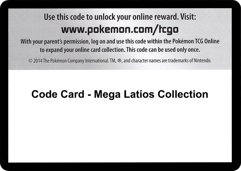 Code Card - Mega Latios Collection