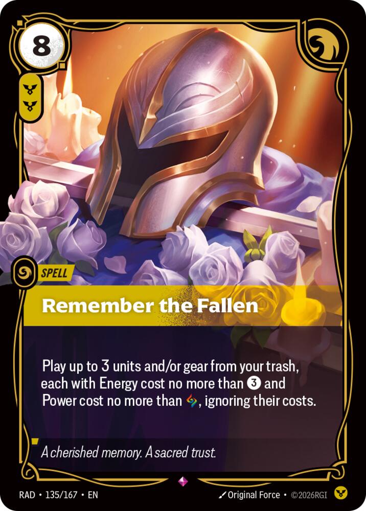 Remember the Fallen [Radiance]