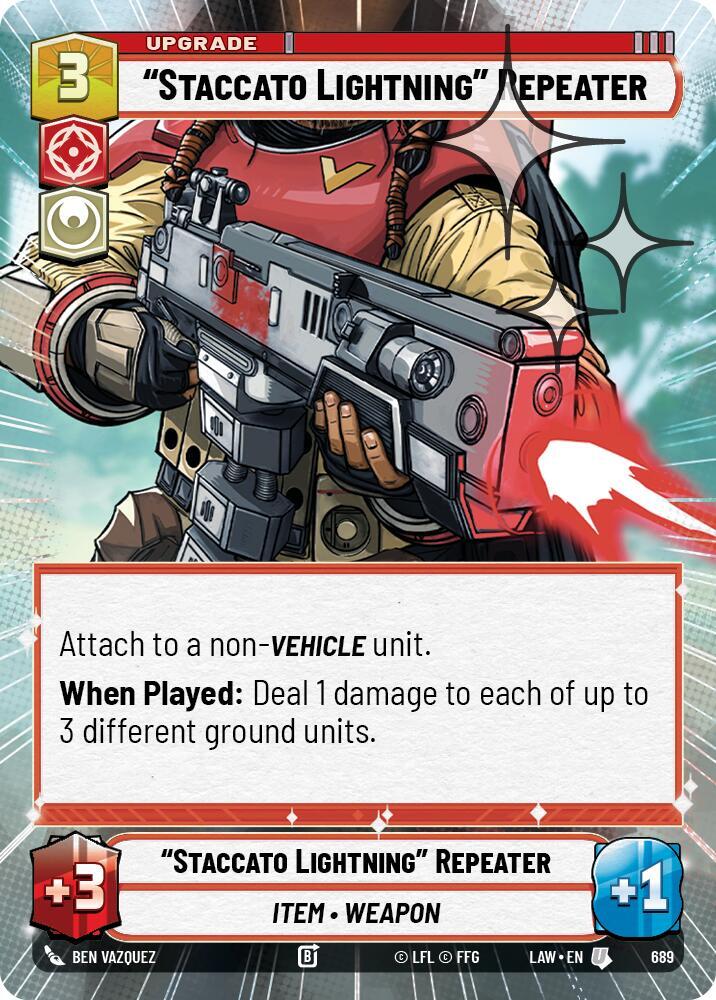 "Staccato Lightning" Repeater (Hyperspace Foil)