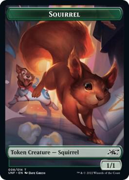 Squirrel // Food (011) Double-sided Token