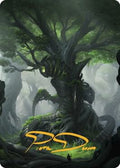 Forest Art Card (Gold-Stamped Signature)