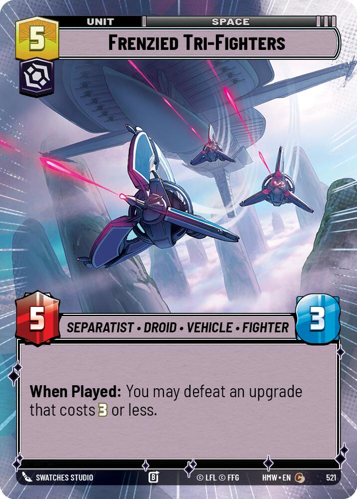 Frenzied Tri-Fighters (Hyperspace) [Homeworlds]